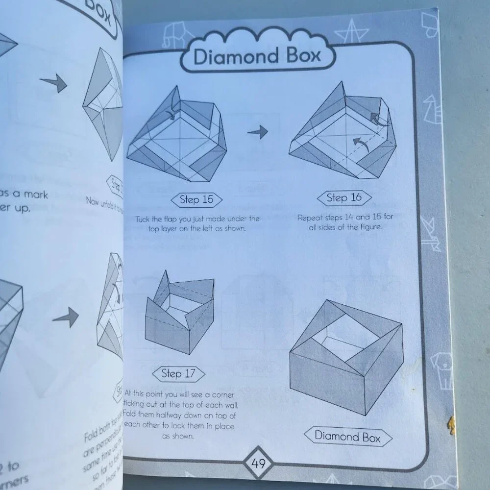 Origami Boxes For Kids Papercrafts Book Craft Paperback Book How To Make Boxes U